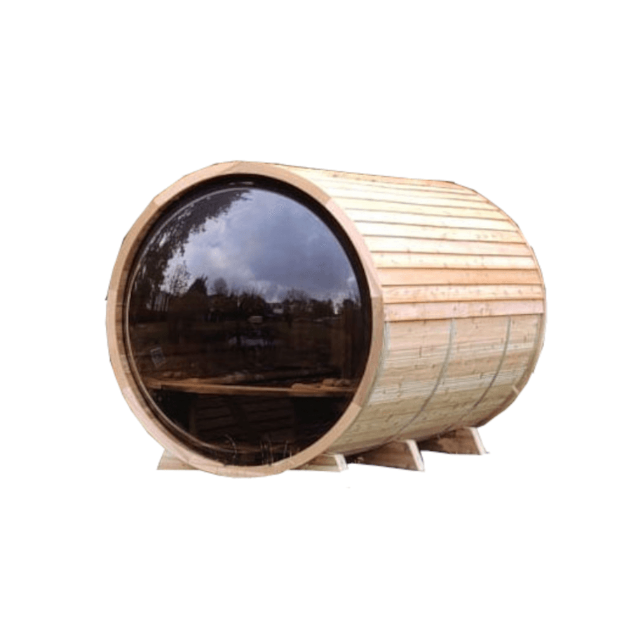 Panoramic Barrel Sauna w/Porch